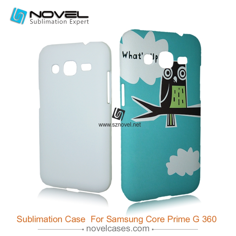 For Galaxy Core Prime G3608 Sublimation 3D Blank Plastic Phone Case