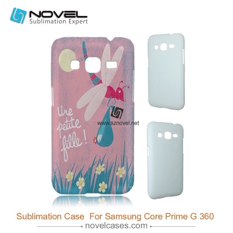 For Galaxy Core Prime G3608 Sublimation 3D Blank Plastic Phone Case