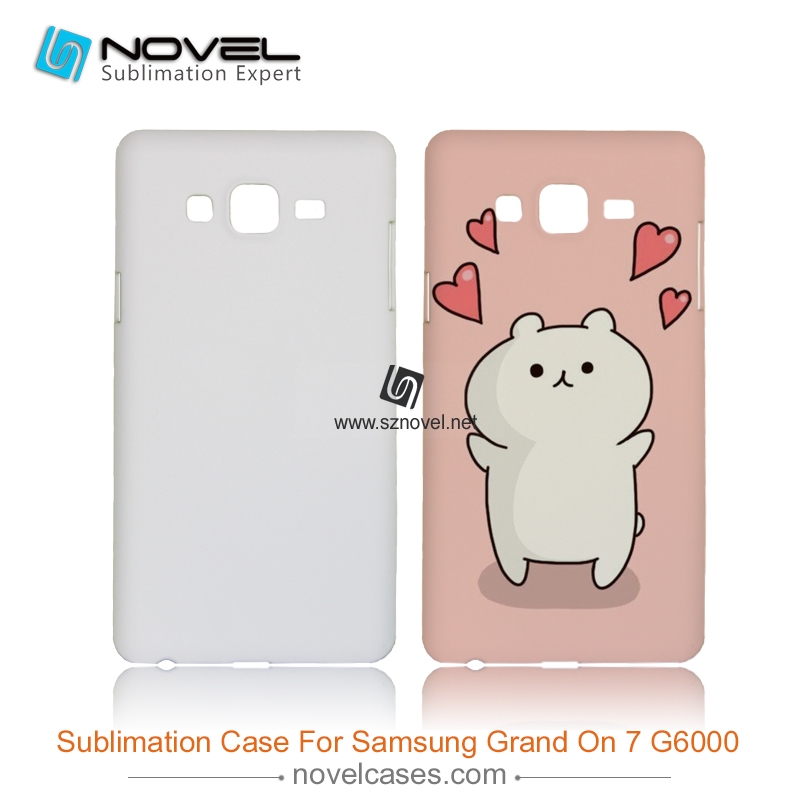 For SAM Galaxy On 7/ G6000 Sublimation Blank 3D Plastic Phone Case