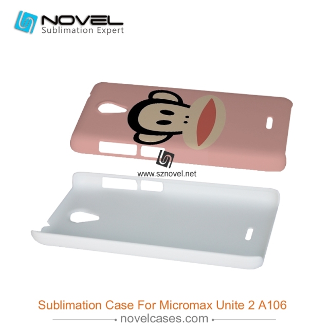 3D Sublimation custom design Phone Covers for mIcromax Micromax Unite2 A106