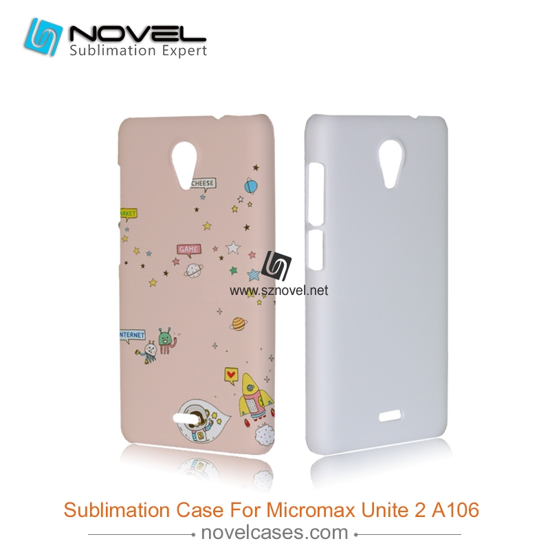 3D Sublimation custom design Phone Covers for mIcromax Micromax Unite2 A106
