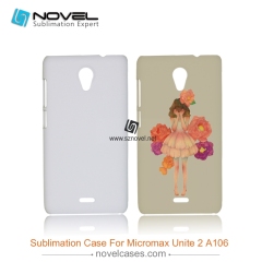 3D Sublimation custom design Phone Covers for mIcromax Micromax Unite2 A106