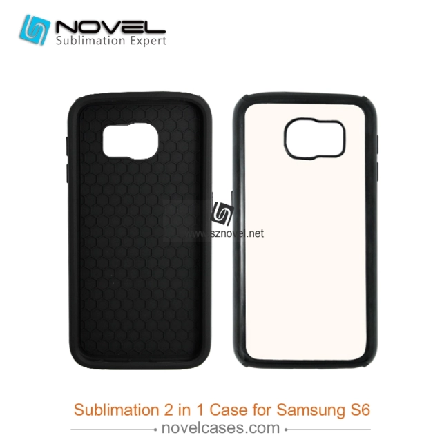 For Galaxy S6 Custom Sublimation 2D Dual Protective 2IN1 Phone Case