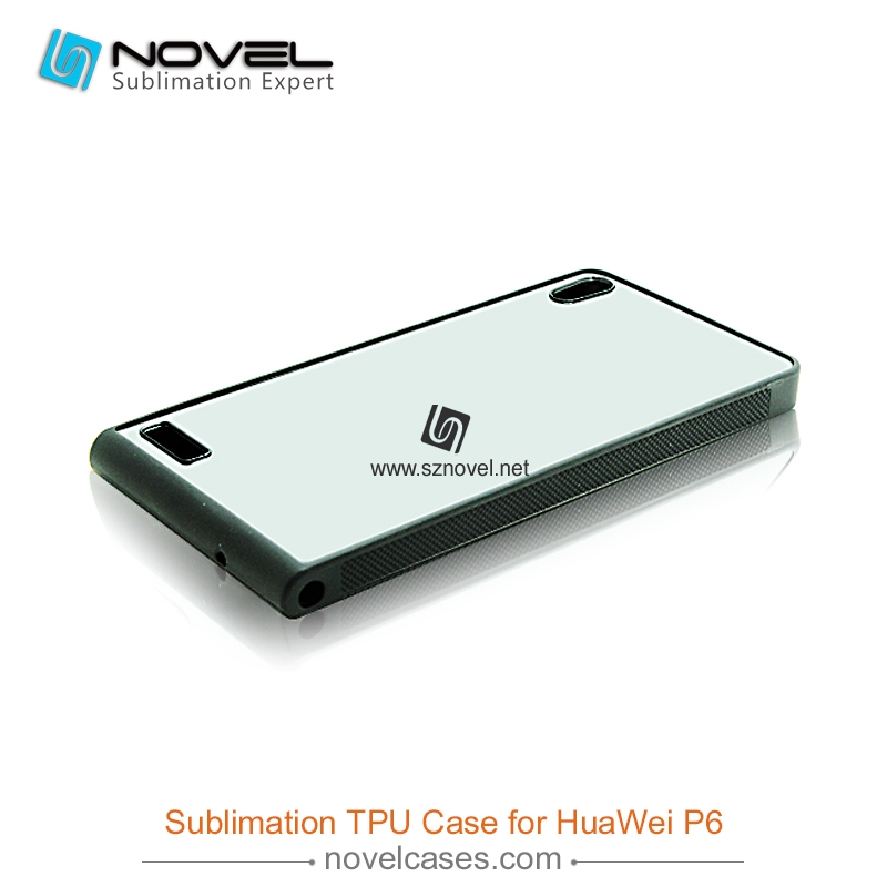 Subliamtion silicone Phone Case For huawei p6