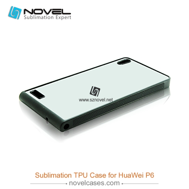 Subliamtion silicone Phone Case For huawei p6