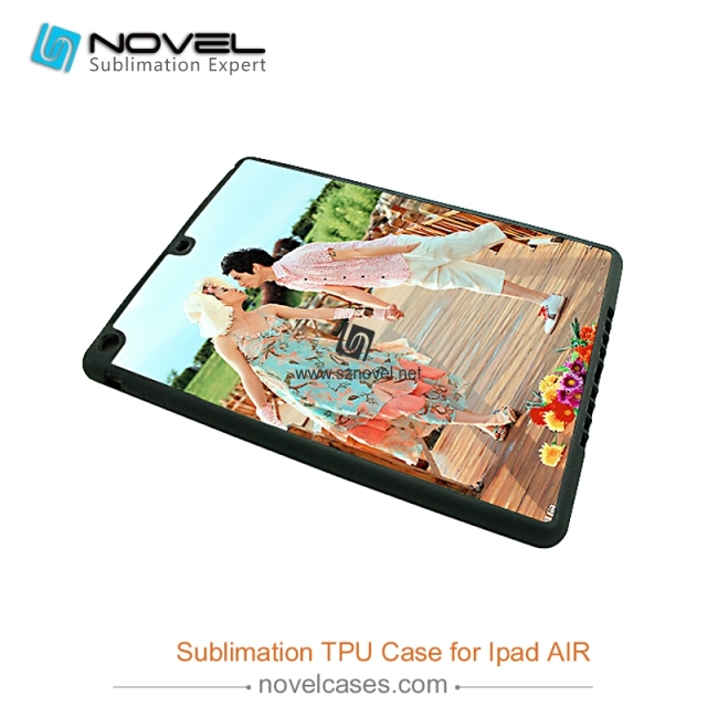 For iPad Air/iPad 5 Sublimation Blank 2D TPU Rubber Back Shell Cover