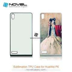 Subliamtion silicone Phone Case For huawei p6