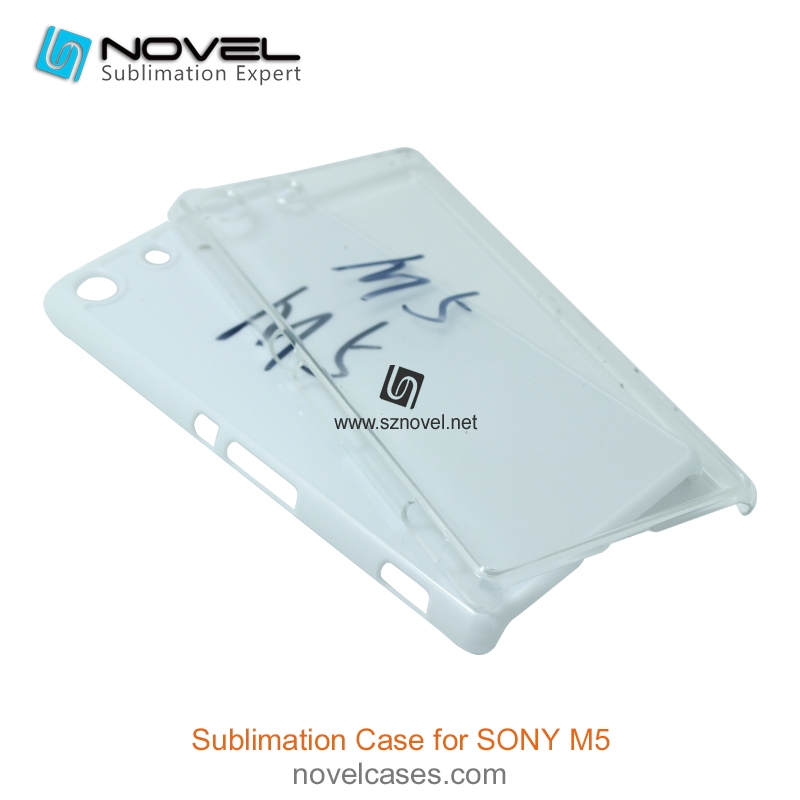 2D Sublimation Plastic Phone Case for Sony Xperia M5