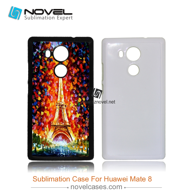 2D Subliamtion plastic Phone Case For huawei mate 8