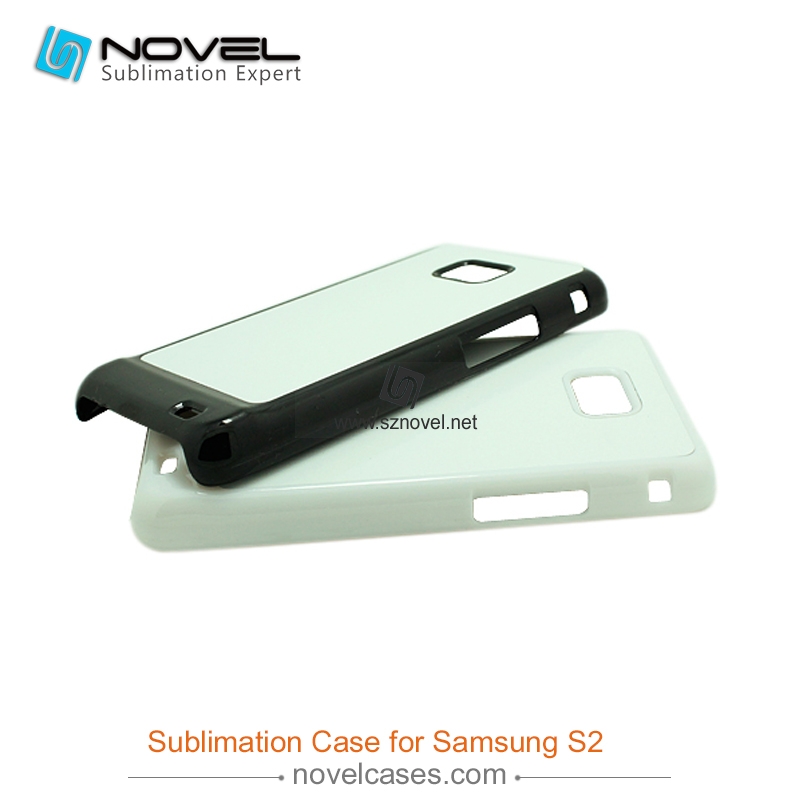For Sam Galaxy S2 i9100 Sublimation 2D Plastic Phone Case