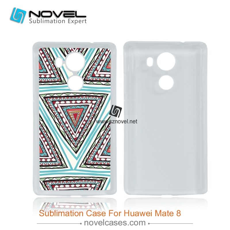 2D Subliamtion plastic Phone Case For huawei mate 8