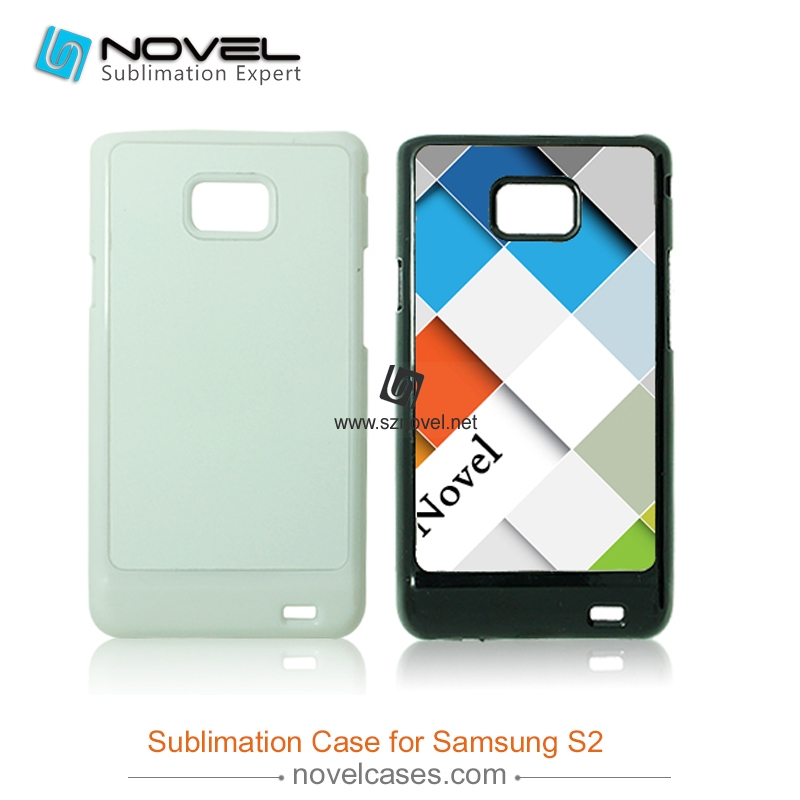 For Sam Galaxy S2 i9100 Sublimation 2D Plastic Phone Case