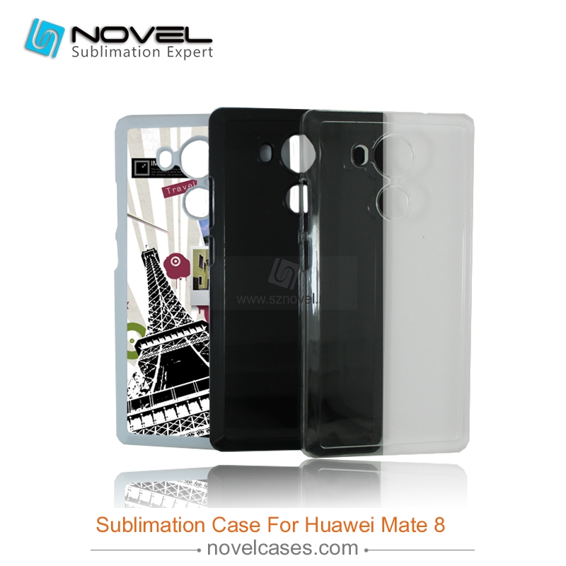 2D Subliamtion plastic Phone Case For huawei mate 8