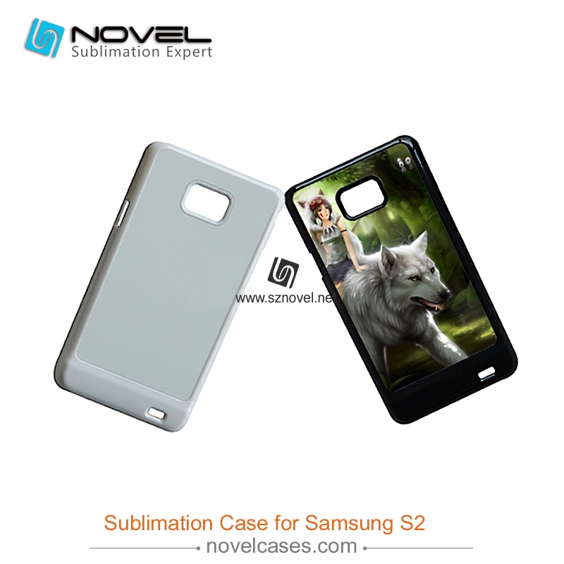 For Sam Galaxy S2 i9100 Sublimation 2D Plastic Phone Case