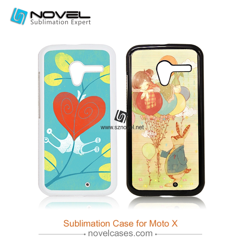 sublimation plastic custom design cell phone cases for moto X