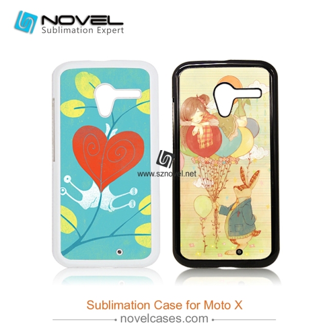 sublimation plastic custom design cell phone cases for moto X
