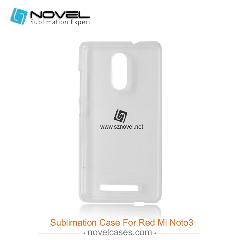 2D Sublimation Plastic Phone Case for redmi note 3