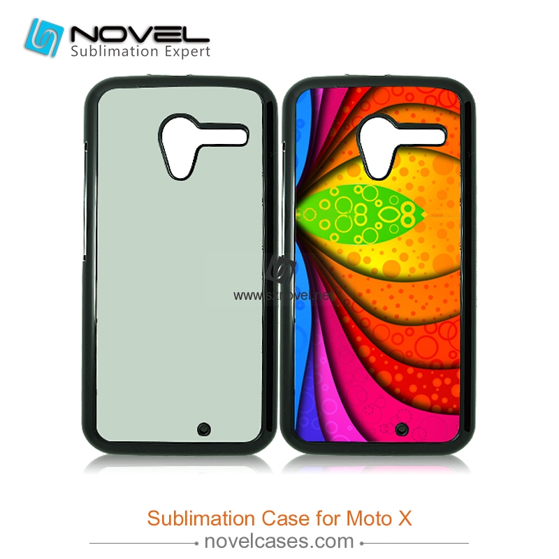 sublimation plastic custom design cell phone cases for moto X