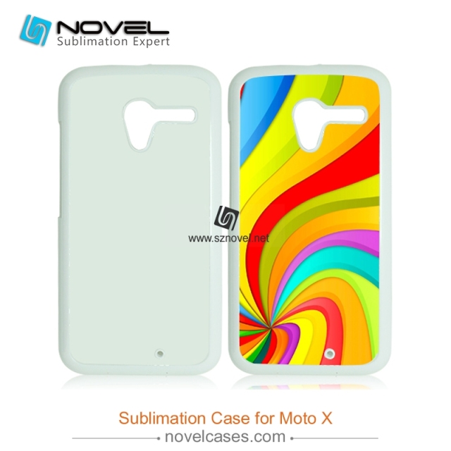 sublimation plastic custom design cell phone cases for moto X