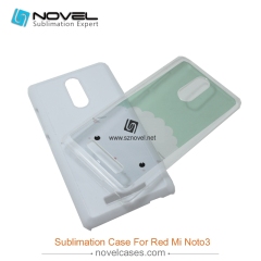 2D Sublimation Plastic Phone Case for redmi note 3