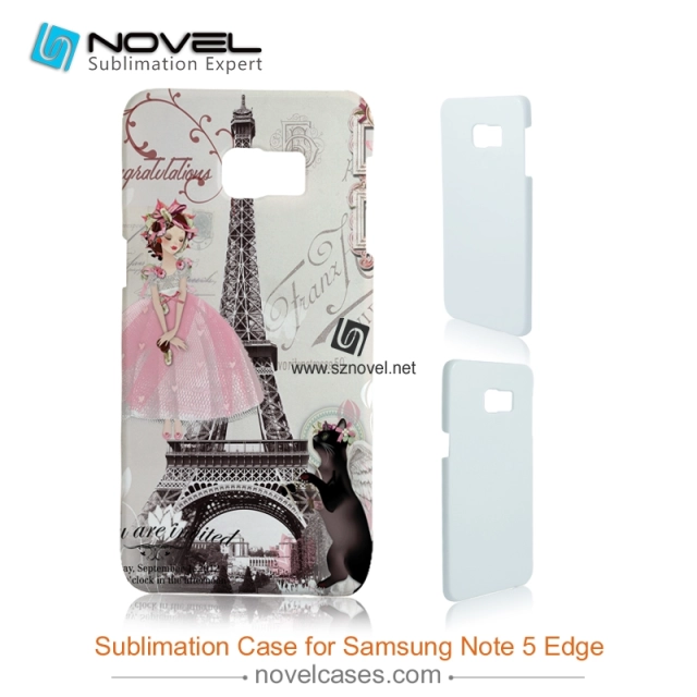 For Sam Galaxy S6 Edge Plus/Note 5 Edge Sublimation 3D Blank Plastic Phone Case