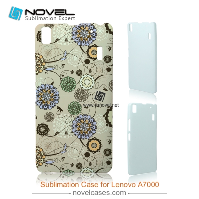 For Lenovo A7000 /K3 Note Plastic Blank 3D Sublimation Phone Case