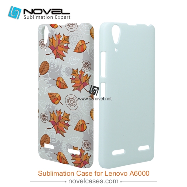 For Lenovo A6000 Plastic 3D Sublimation Phone Case