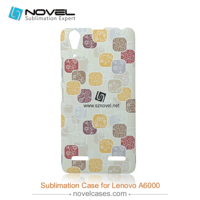 For Lenovo A6000 Plastic 3D Sublimation Phone Case