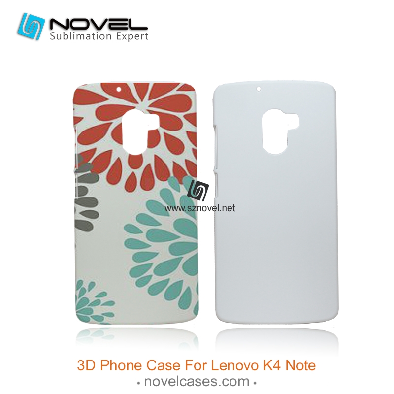 For Lenovo K4 Note/A7010 Blank Plastic Sublimation 3D Phone Case Cover