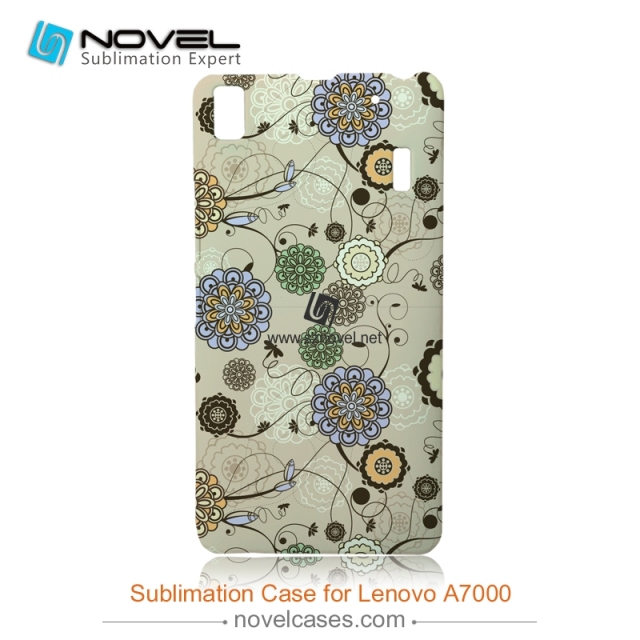 For Lenovo A7000 /K3 Note Plastic Blank 3D Sublimation Phone Case