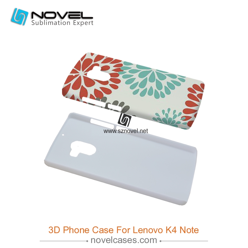 For Lenovo K4 Note/A7010 Blank Plastic Sublimation 3D Phone Case Cover