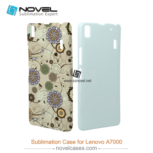 For Lenovo A7000 /K3 Note Plastic Blank 3D Sublimation Phone Case