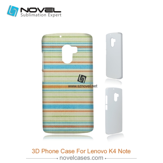For Lenovo K4 Note/A7010 Blank Plastic Sublimation 3D Phone Case Cover