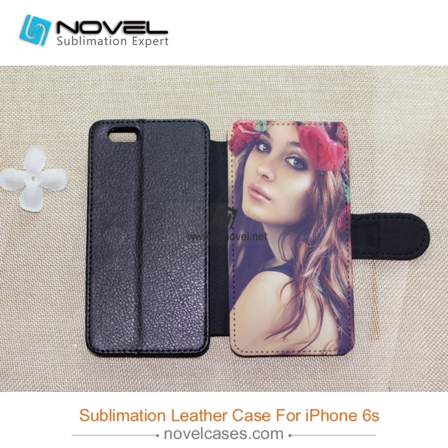 For iPhone 6/6S Sublimation Blank Design PU Leather Mobile Phone Case