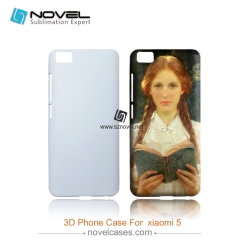 For Xiaomi 5 Custom Sublimation 3D Plastic Phone Case