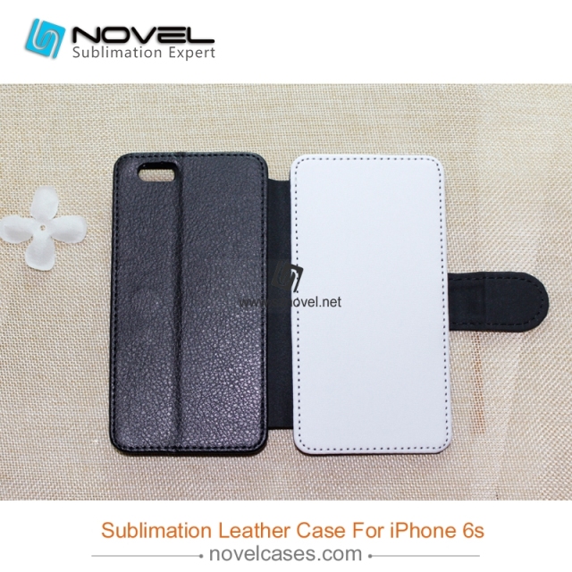 For iPhone 6/6S Sublimation Blank Design PU Leather Mobile Phone Case