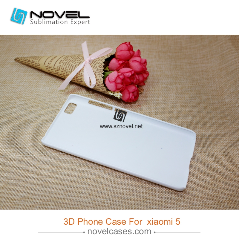 For Xiaomi 5 Custom Sublimation 3D Plastic Phone Case