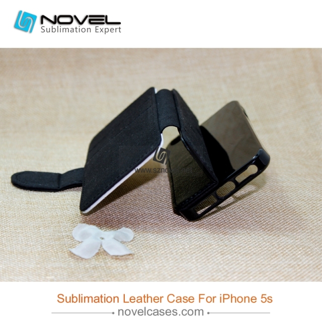 For iPhone 5/5S/SE Sublimation Blank PU Leather Mobile Phone Case