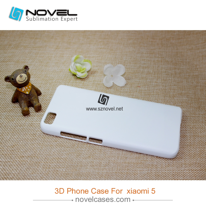 For Xiaomi 5 Custom Sublimation 3D Plastic Phone Case