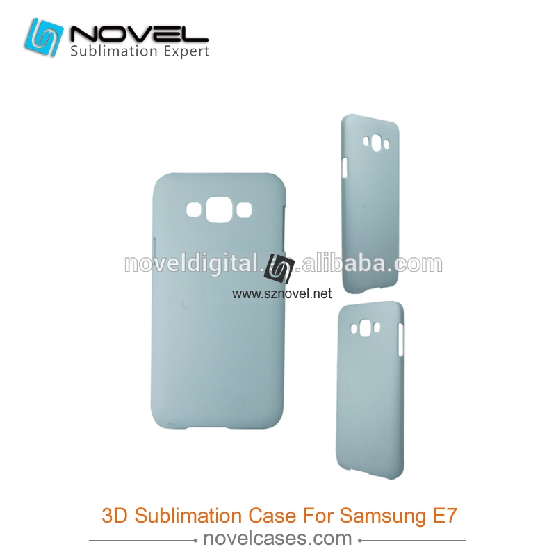 For SAM Galaxy E7 Sublimation 3D Blank Plastic Phone Case