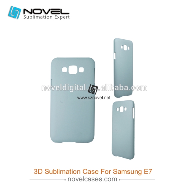 For SAM Galaxy E7 Sublimation 3D Blank Plastic Phone Case