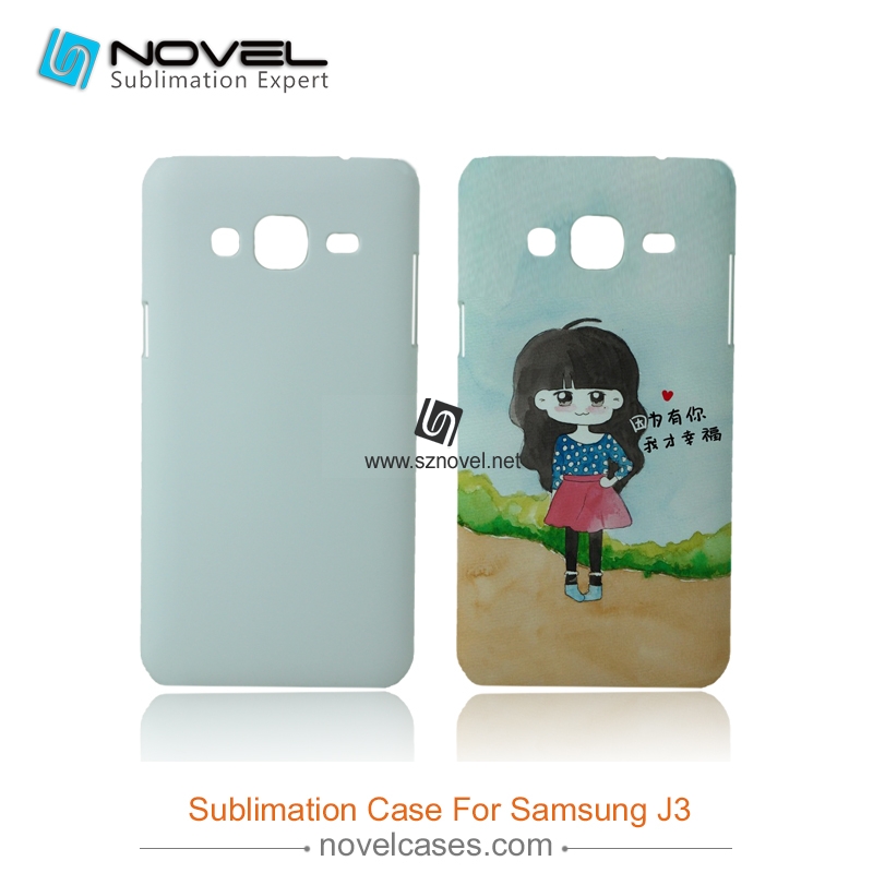 For SAM Galaxy J3 2016 Sublimation 3D Blank Plastic Phone Case