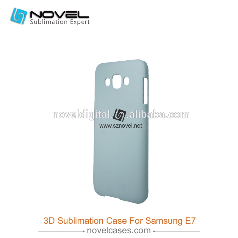 For SAM Galaxy E7 Sublimation 3D Blank Plastic Phone Case