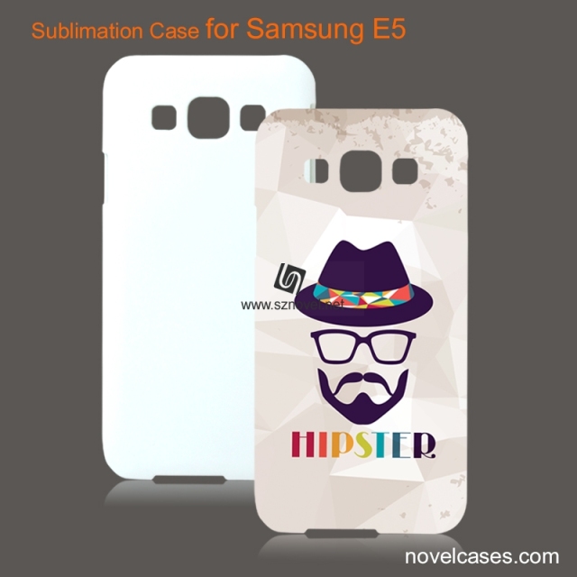 For SAM Galaxy E5 Sublimation 3D Blank Plastic Phone Case