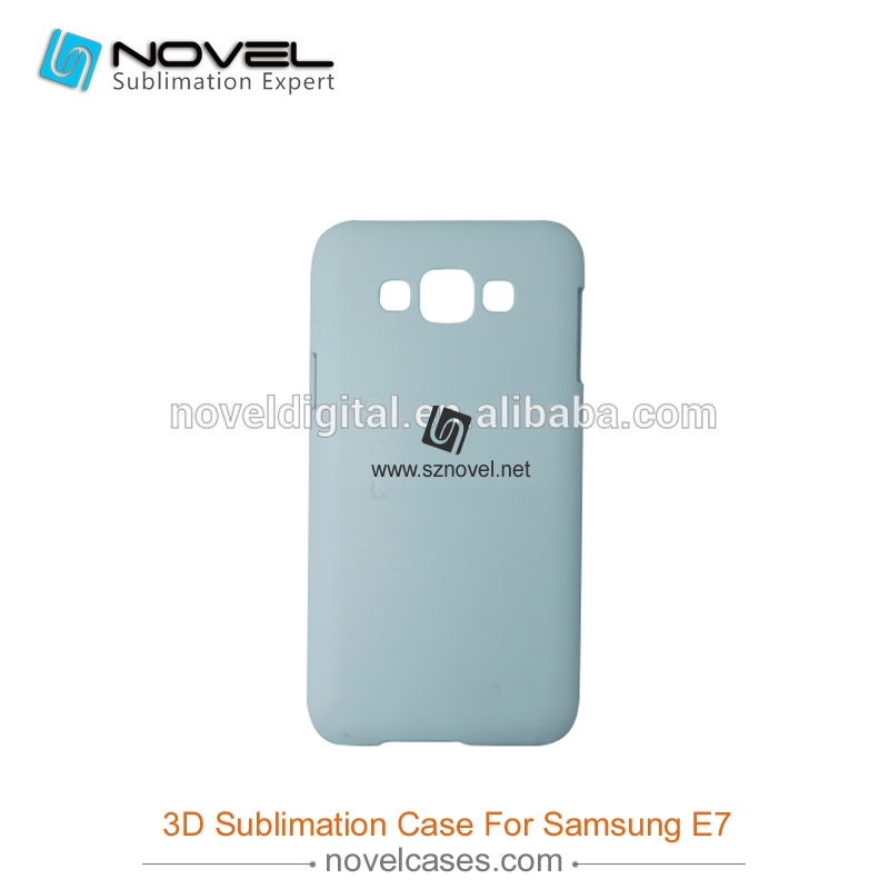For SAM Galaxy E7 Sublimation 3D Blank Plastic Phone Case