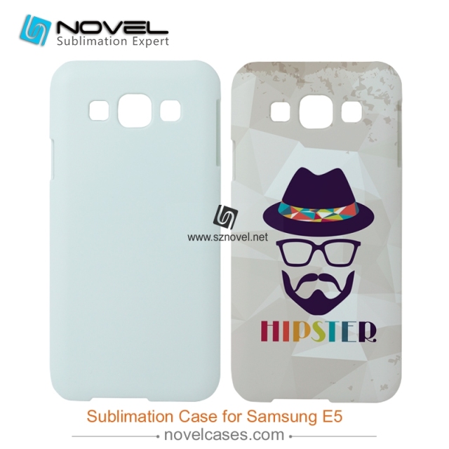 For SAM Galaxy E5 Sublimation 3D Blank Plastic Phone Case