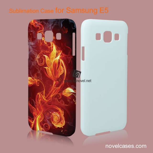 For SAM Galaxy E5 Sublimation 3D Blank Plastic Phone Case