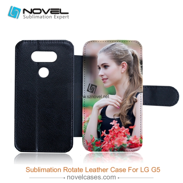 new style sublimation custom design pu leather cases for LG G5