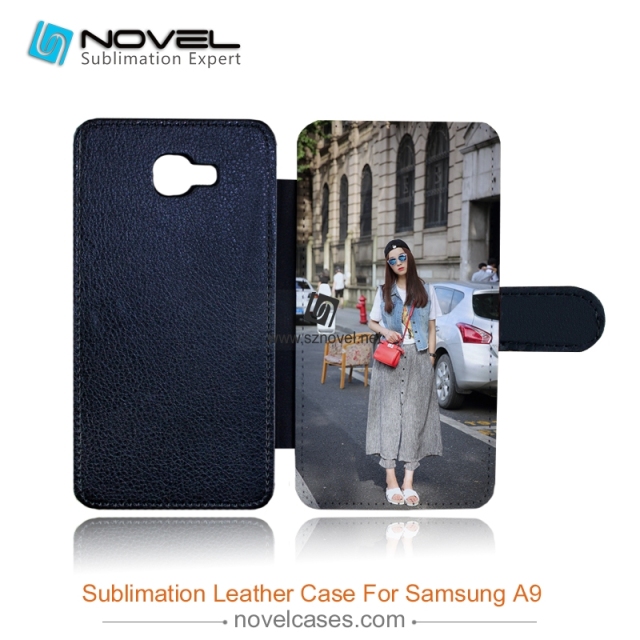 sublimation custom design pu leather cases for Sam galaxy A9