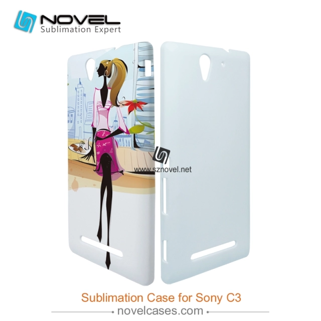 3D Sublimation Plastic Phone Case for Sony Xperia C3